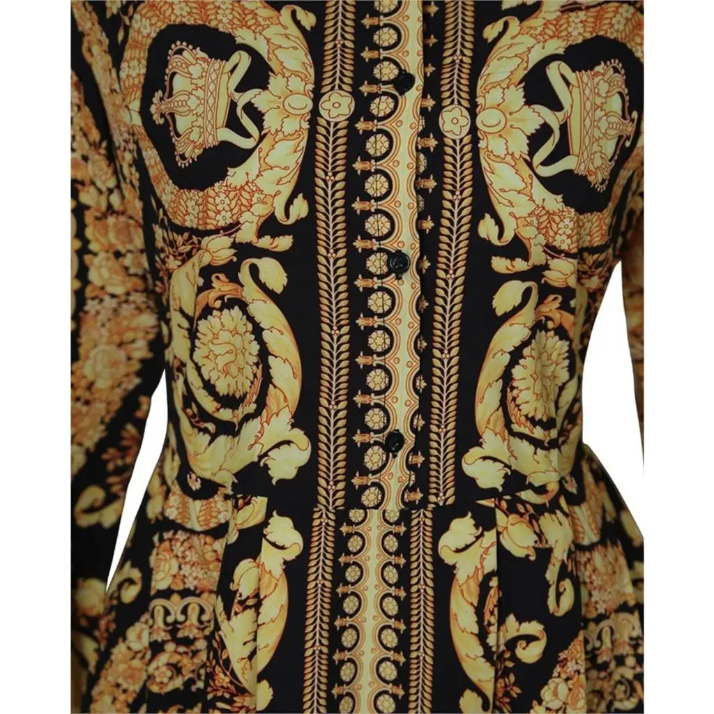 Летние желтые платья в стиле бохо новинка повседневное богемное Платье с принтом и длинным рукавом для