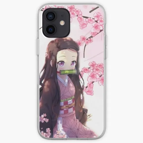

Чехол для телефона Nezuko, настраиваемый для iPhone 5, Женский X, XS, XR, Max 11, 12, 13 Pro, Max Mini 6, 6S, 7, 8 Plus, силиконовые аксессуары для собак и цветов