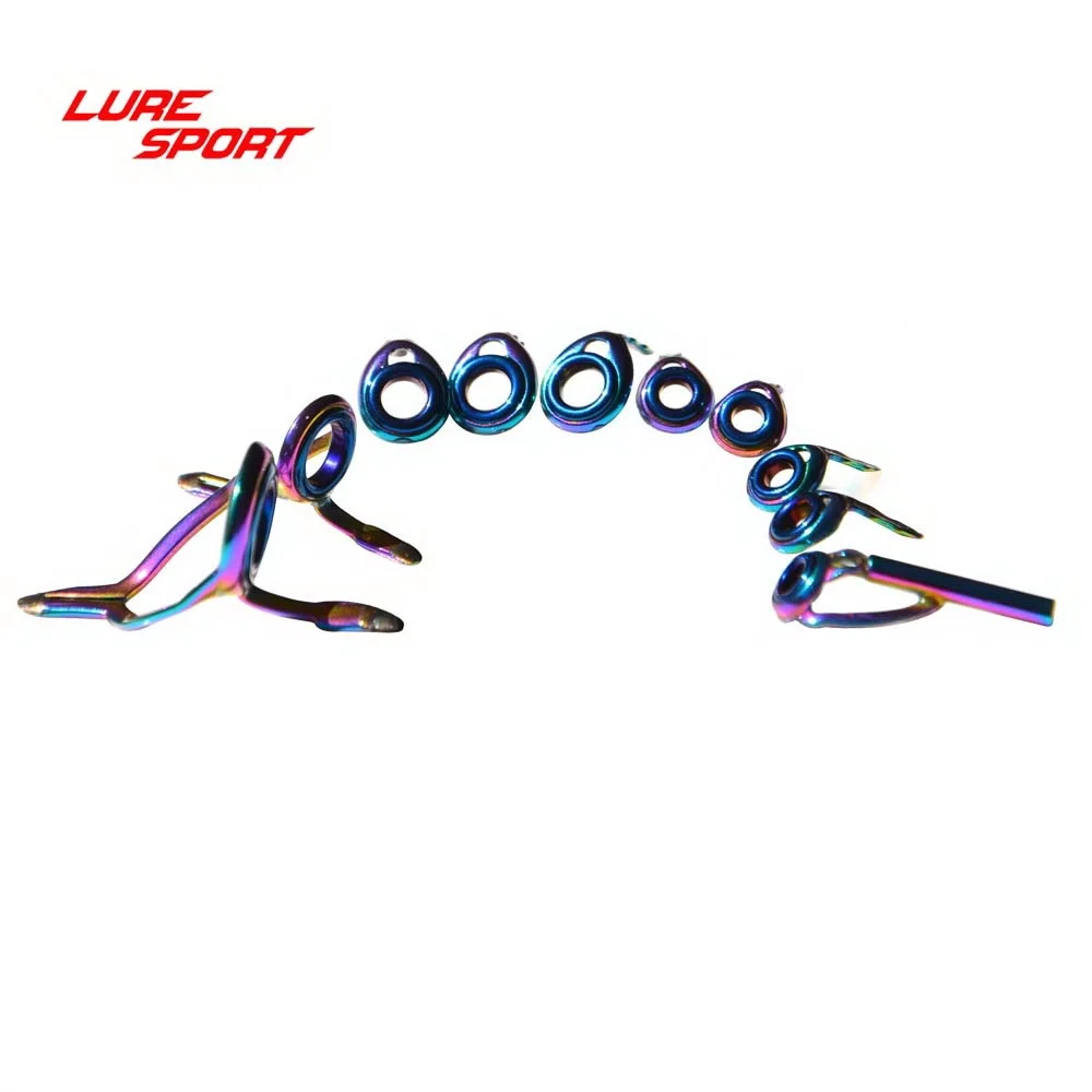 Комплект голубых колец LureSport KT KW LG с радужной рамой 8/9/10 шт. направляющих литой
