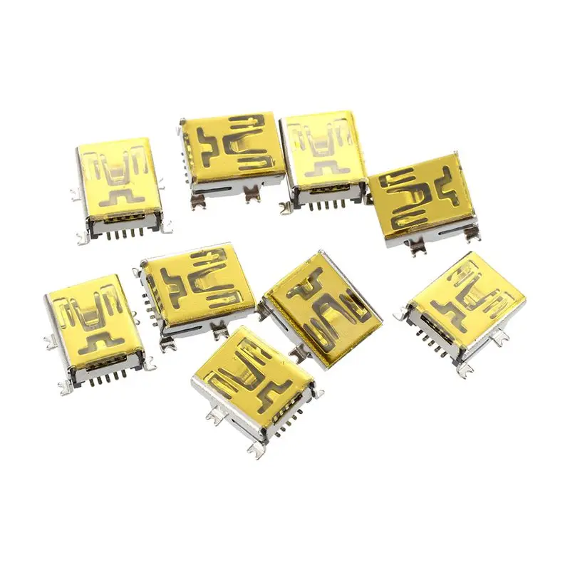9 шт. запасные части USB Mini 5Pin Female SMT монтажные разъемы | Обустройство дома