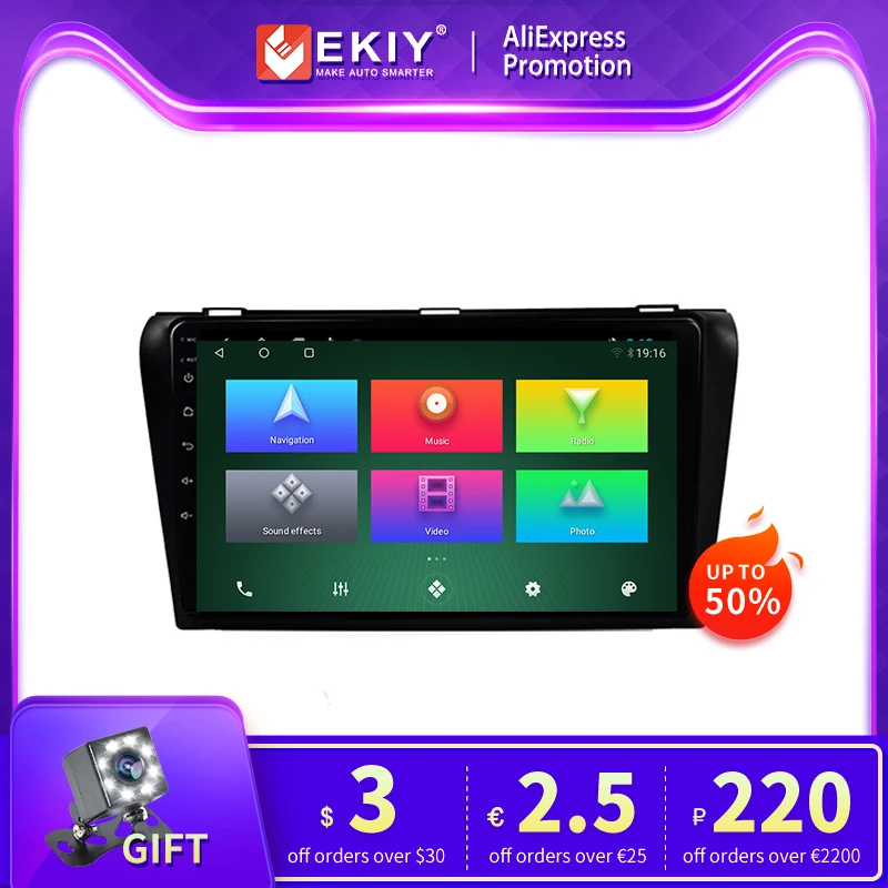 

Android 10.0 Smart Car Radio For Mazda 3 I 1 For Mazda3 BK 2004-2009 2 Din GPS Navigation Multimedia Player Carplay Auto 4G BT