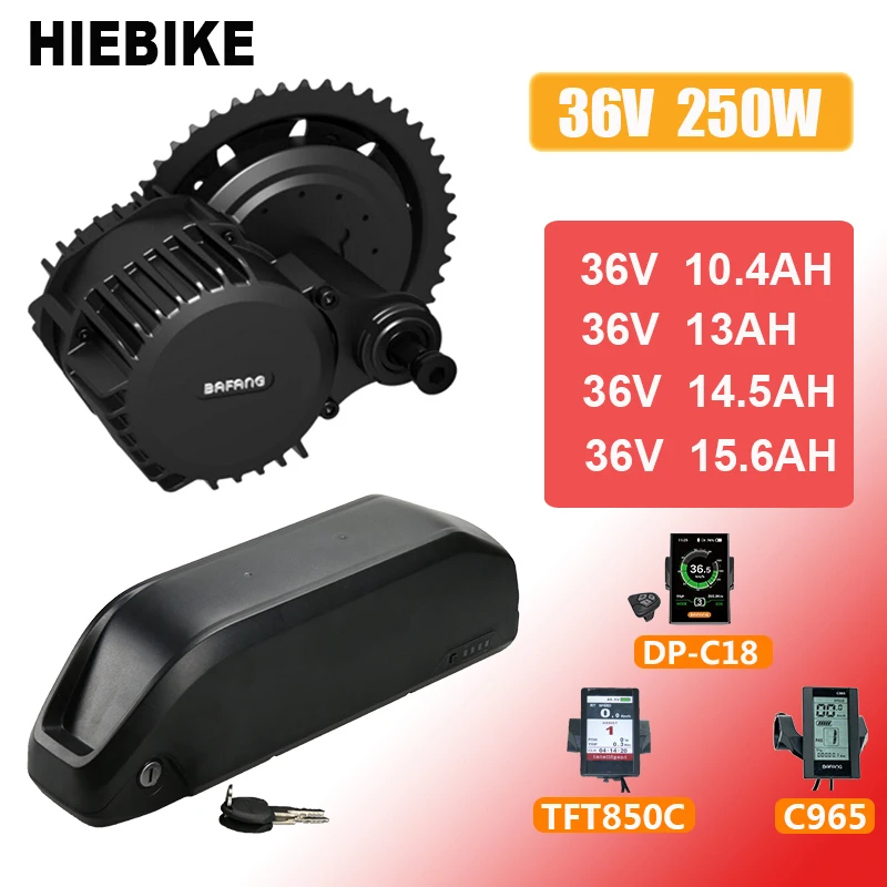 Ebike комплект с батареей 36В 250 Вт Bafang мотор 10 4/13/14.5/15. 6ач литиевая батарея