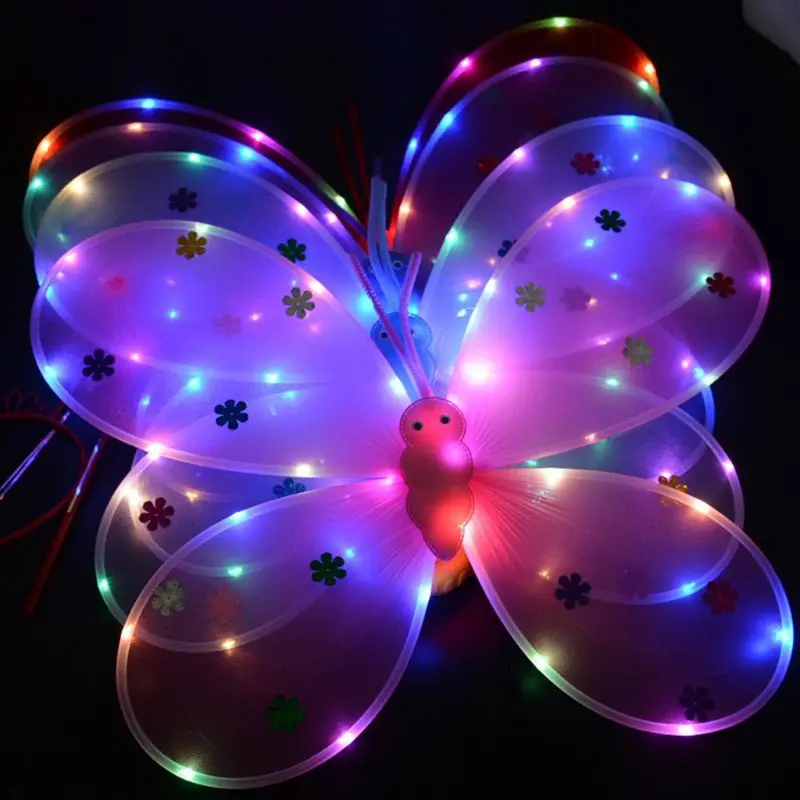 Комплект из 3 предметов для девочек светодиодный комплект с крыльями ангела