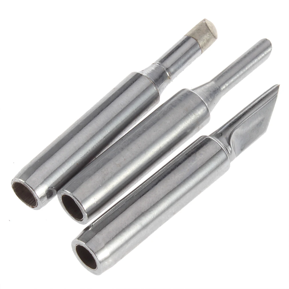 

10pcs Iron Casing Common Lot Lead-Free Solder Iron Tip Electric Soldering Rework Station Iron Tip Silver