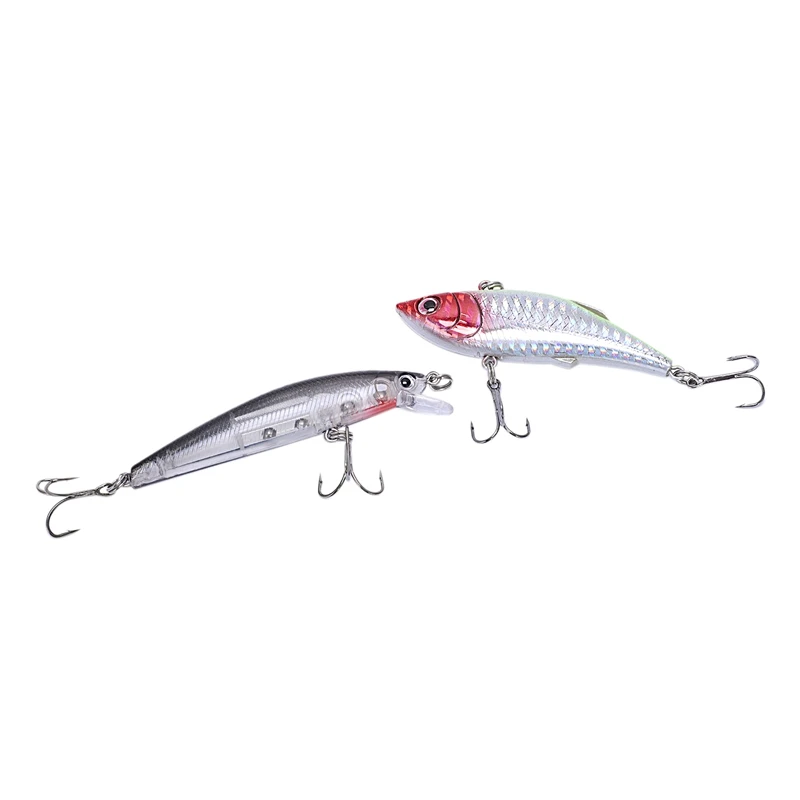 21 шт. рыболовные приманки комплект смешанные Minnow плоскогубцы сцепление ложка