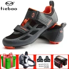 Tiebao Мужская велосипедная обувь для триатлона, профессиональные дышащие кроссовки для дорожного велосипеда, самоблокирующиеся гоночные спортивные кроссовки для женщин и мужчин, zapatillas