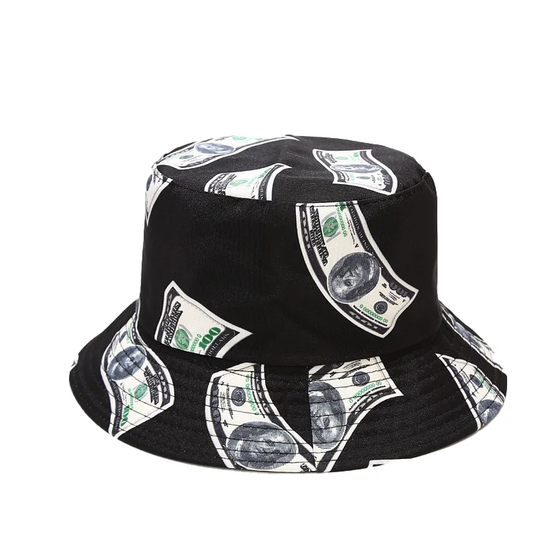 

Шляпа от солнца, для мужчин и женщин, для улицы, хип-хоп, с принтом доллара