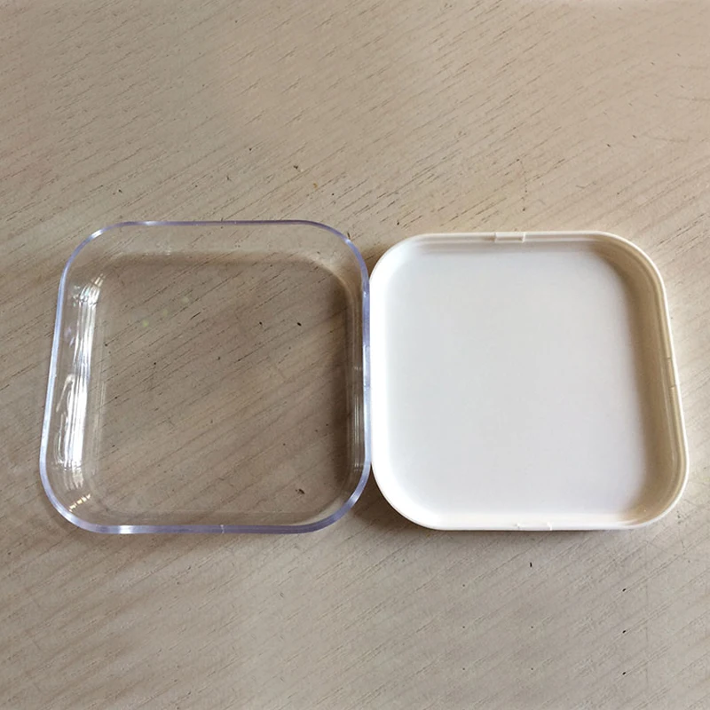 Мини цилиндрическая упаковочная коробка прозрачная подарочная размером 62x62x20 мм