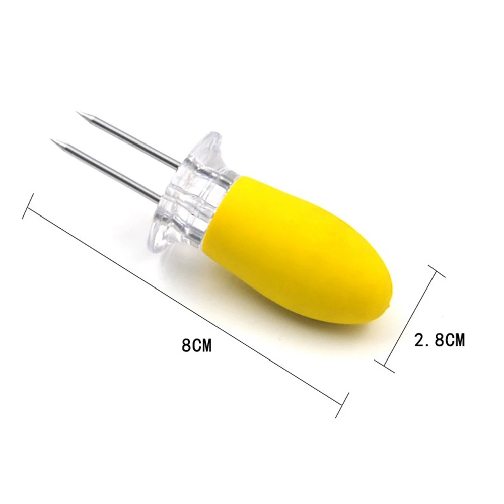 4 пары портативные держатели из нержавеющей стали для кукурузного початка