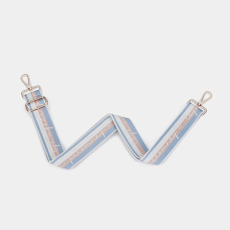 Ellovado Embroidery Bag Replacement Strap Crossbody Bag Shoulder Patchwork Women's Bag Accessories Panelled Color Stripe Belt