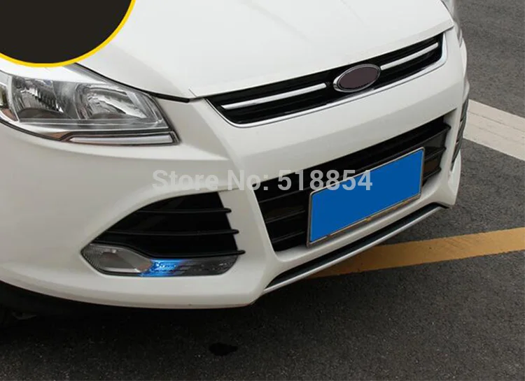 Подходит для 2013 2014 2015 2016 FORD ESCAPE KUGA ХРОМА передний капот Боннет СЕТКА ГРИЛЬ ГУБА БАР ТРИМ КОВРЫ декоративная ЛИСТОВКА МОЛДИНГ.