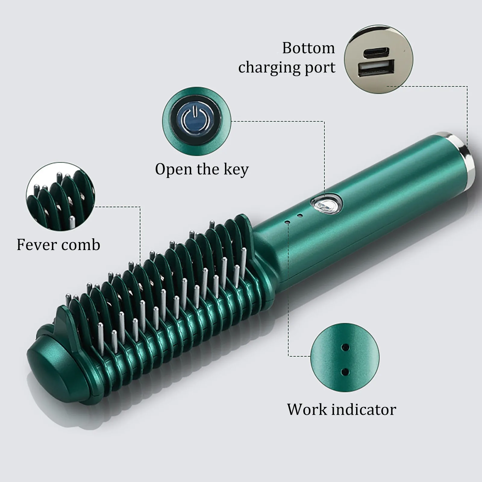 

NEW Curling And Straightening Dual Purpose Electric Hairdressing Comb Curling Stick Multifunctiona Styling Tool