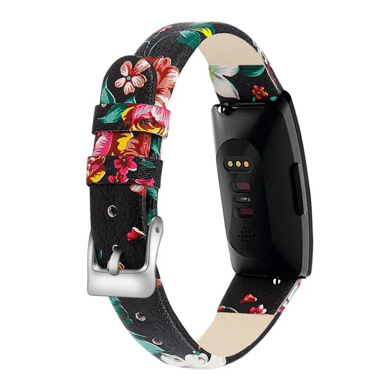 Ремешок из натуральной кожи для смарт часов Inspire/In с пряжкой нержавеющей