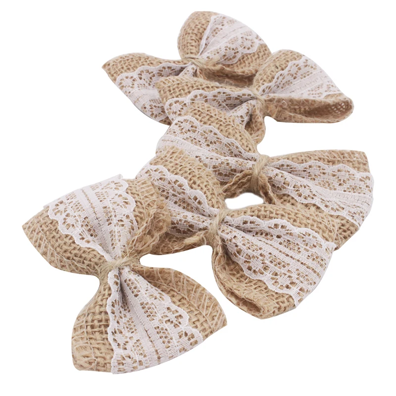 Натуральная джутовая Мешковина посуда упаковка вилка и держатель ножа ручная