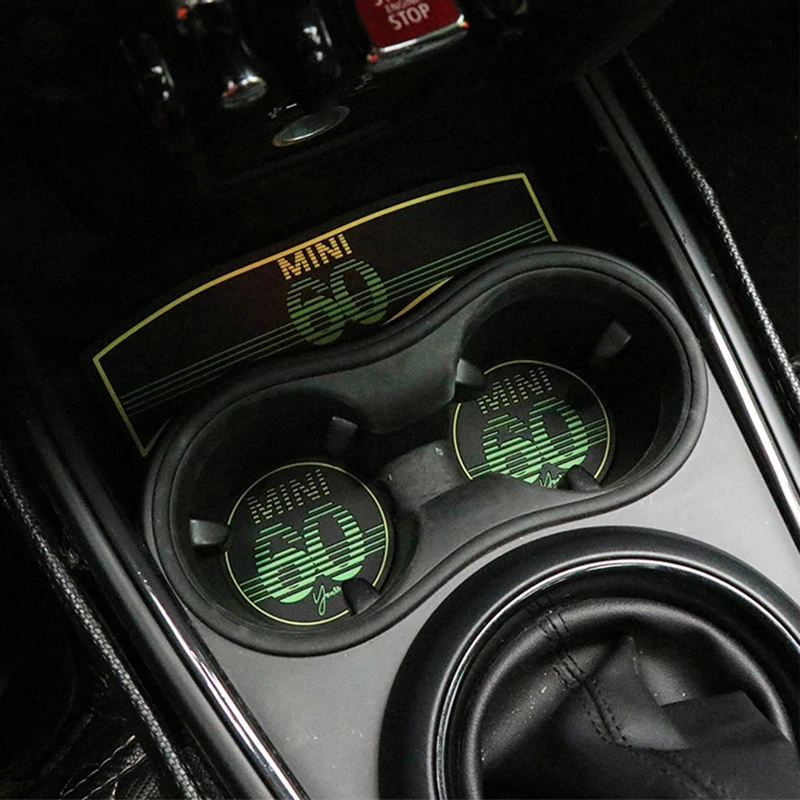 Стайлинг автомобиля чашка кофейный коврик подставка 60 лет на годовщину для Mini