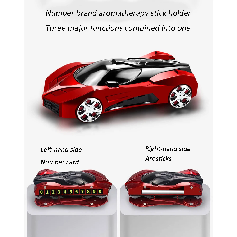 

Car Interior Equipped With Mobile Phone Bracket Home Decoration Aromatherapy And Parking License Number Three In One Modeling