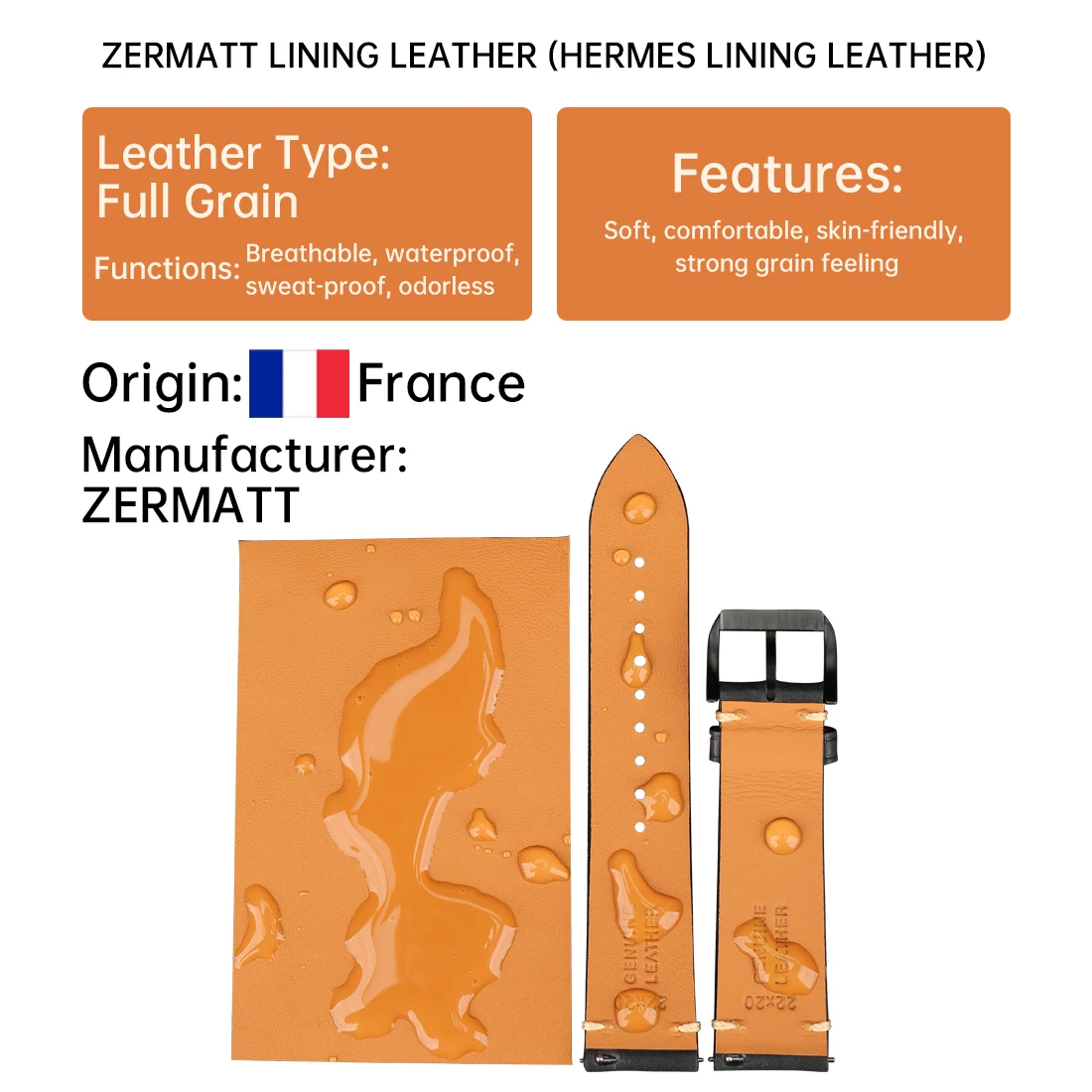 Genuine Leather Watchbadns 20mm 22mm 24mm Dark Brown Woemn Men Cowhide Watch Band Strap Watch Accessorie