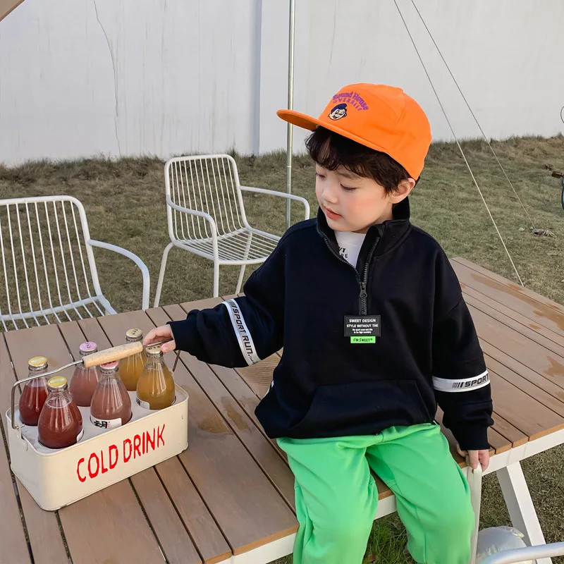 

Cool Zipper Spring Autumn Boys Sweatshirts Jacket Coat Kids Outwear Children Clothes Tops Teenager Gift High Quality