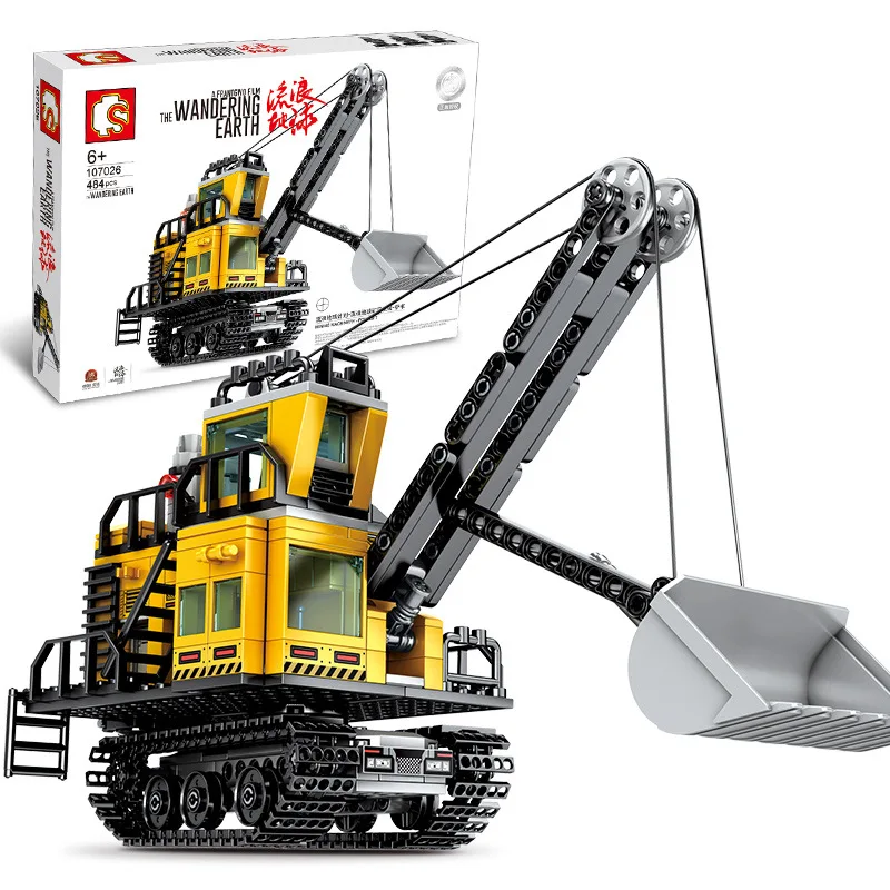 

SEMBO Blocks 484pcs Wandering Earth Mining Area Mechanical Forklift Building Blocks City Construction Bricks Toys For Children