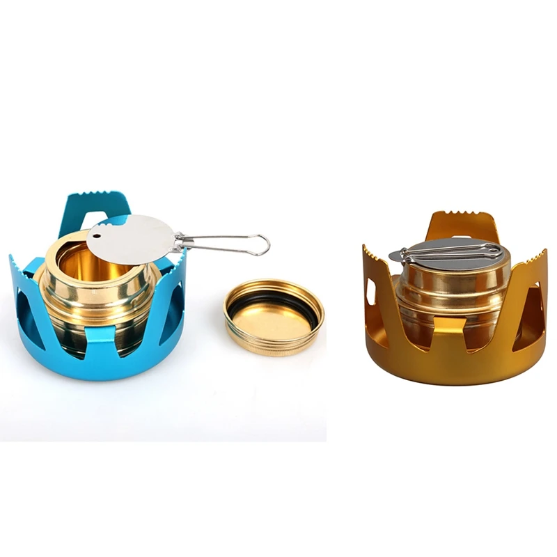 Сверхмощная спиртовая горелка с крышкой из алюминиевого сплава для кемпинга