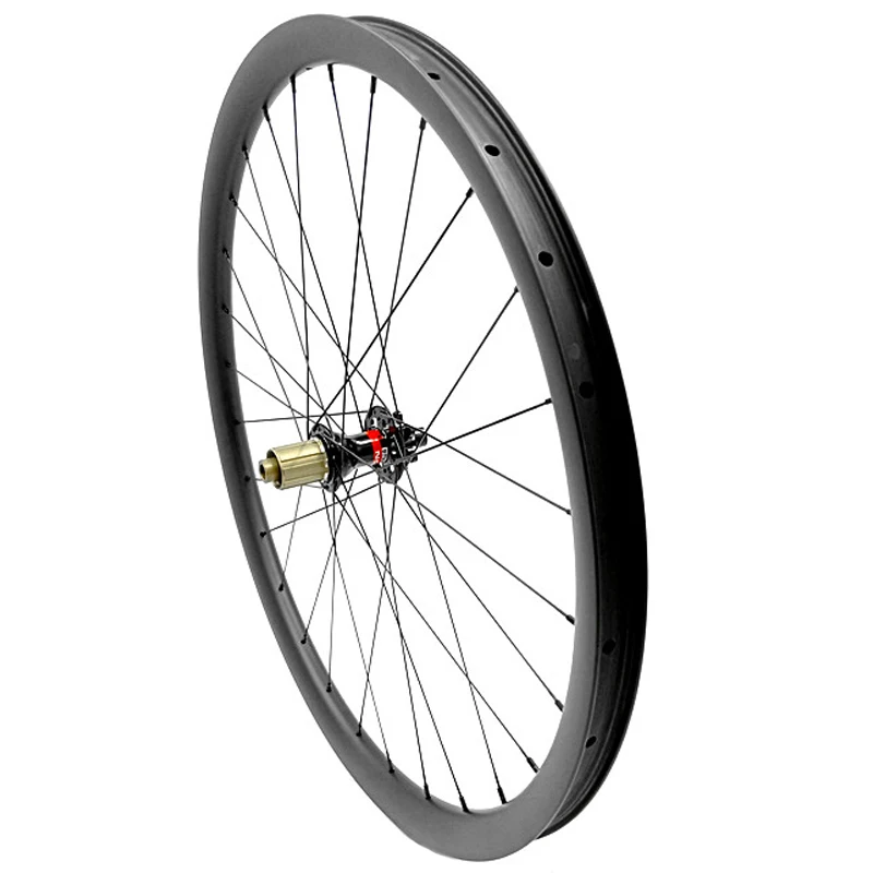 29er mtb Углеродные колеса 36x28 мм AM диск горный велосипед заднее колесо бескамерное
