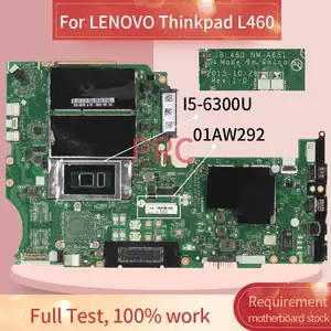 01aw292 for lenovo thinkpad l460 i5 6300u laptop motherboard bl460 nm a651 sr2f0 ddr3 notebook mainboard free global shipping