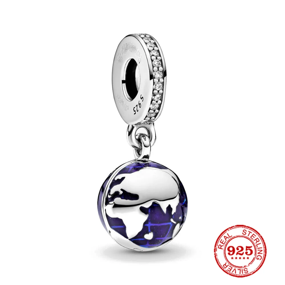 2021 новые оригинальные браслеты из серебра 925 пробы подвеска-бусина в виде сердца