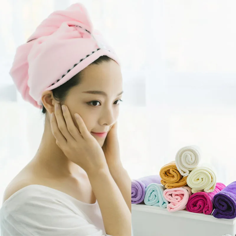 Красивая шапочка для полотенец девочек быстросохнущая маска волос душа из