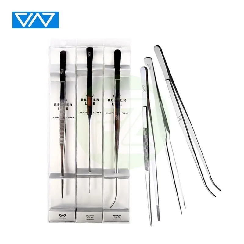 VIV водный Пинцет для растений из нержавеющей стали прямой изгиб никогда не