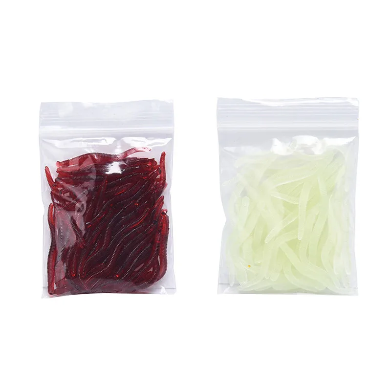 Новинка мягкая рыболовная приманка 50 шт./лот имитация дождевого червя