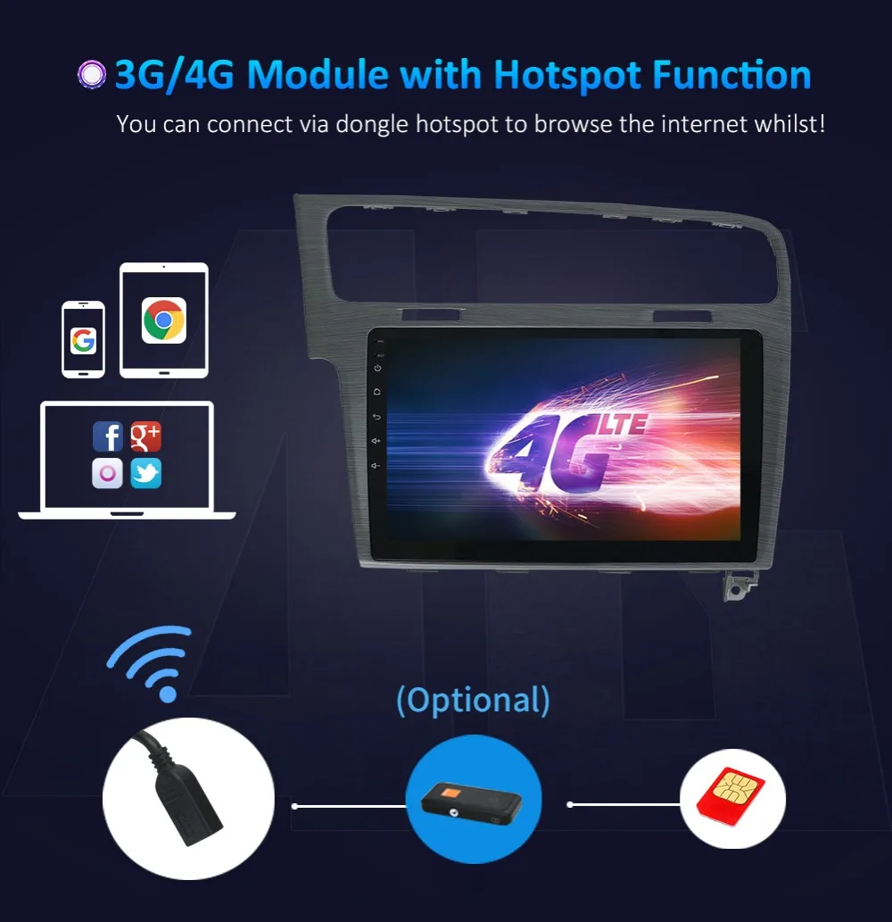 10," Android автомобильный DVD мультимедийный плеер gps для Volkswagen VW Golf 7 2013 аудио Радио стерео Навигатор bluetooth wifi 4G rds