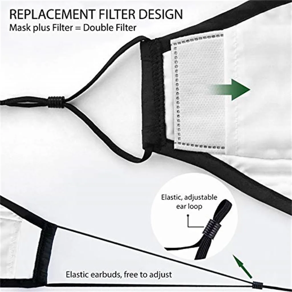 

100pcs Pm2.5 Activated Carbon Filter Face Mask Breathing Insert Protective Anti-dust Reusable Breathable Mouth Mask Filters #3