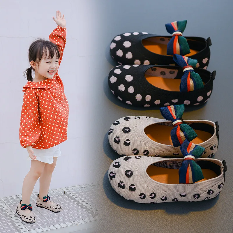 2019 Осень детская Лодка обувь с бантами для девочек туфли на низком каблуке