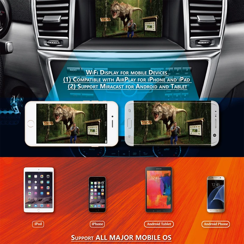 MiraScreen car HDMI TV Stick Wifi anycast Miracast DLNA Airplay CVBS Multimedia Display Dongle Mirror Box for ISO Andriod C1 | Электроника