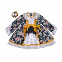 autumn new spanish princess dress girls dress printed long sleeve skirt lolita childrens dress