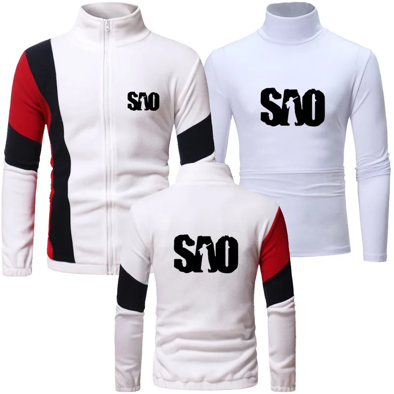 Модная куртка комплект из 2 предметов (футболка + куртка) с принтом Сан меч и