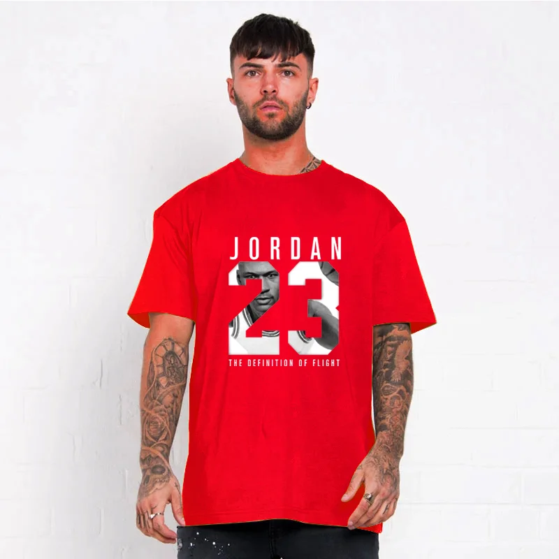 

Jordan 23 Men's T-shirt 2020 Summer T-shirt Men's Casual T-shirt Cotton O-Neck Anime Funny Top Short Sleeve Hip Hop T-shirt XL