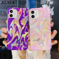 watercolor marble phone cases for iphone 12 11 pro max xr xs 7 8 plus se 2020 fashion glitter colorful soft imd shockproof cover
