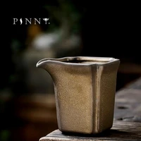 pinny 150ml ceramic retro gold glaze chahai japanese style coarse pottery fair cups split tea cup pigmented vintage drinkware