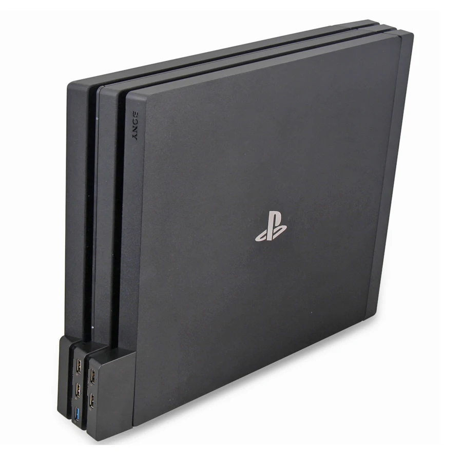support for sony play station ps playstation 4 ps4 pro stand cooler cooling fan accessories game console control usb hub gamepad free global shipping