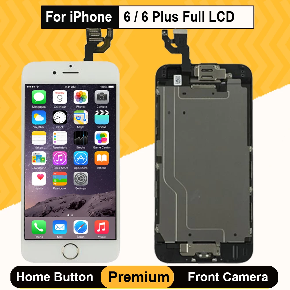 Полный комплект 3D ЖК-дисплея для iPhone 6 6P полный экран в сборе сменный дигитайзер с