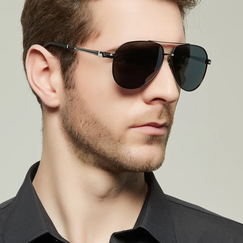 

Fashion Brand HD Polarized Men's Sunglasses Pilot Style Driving Sun Glasses Male Fishing Eyewear Gafas Hombre Shades Glasses