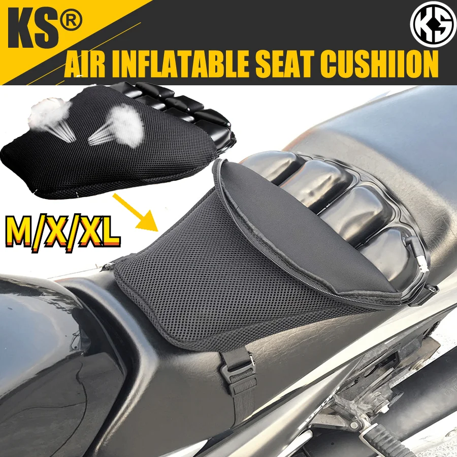 

Universal M X XL motorcycle air cushion seat seat covers 3D airbag air cushion Breathable anti-skid shock absorption