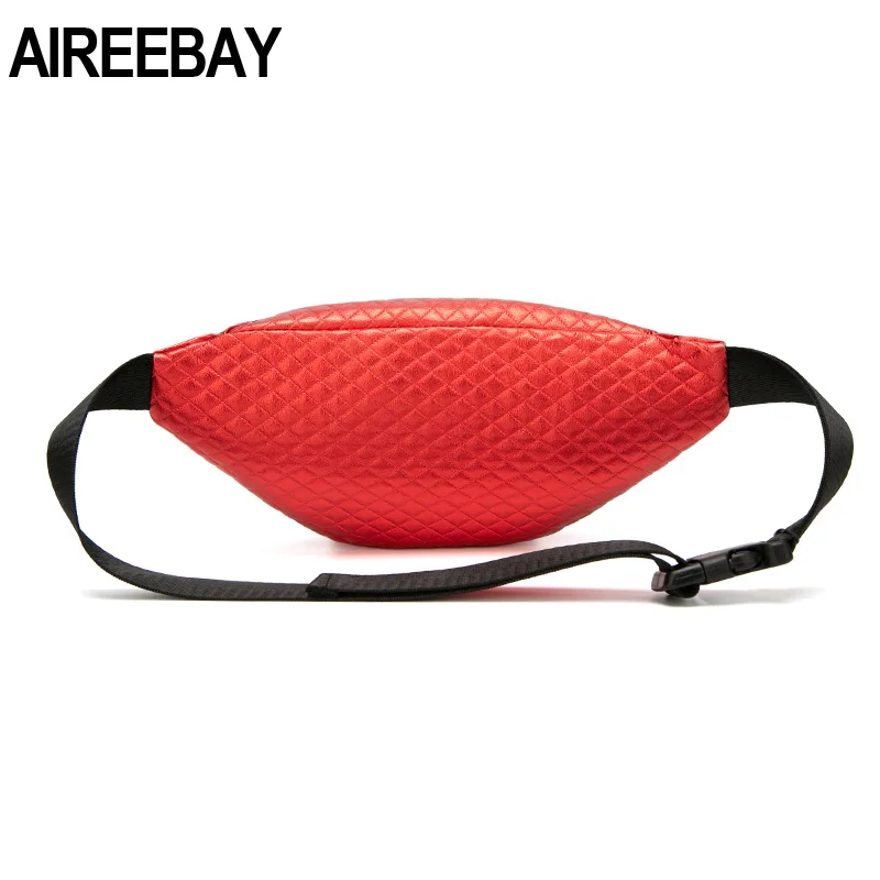 AIREEBAY/брендовая Дизайнерская Женская поясная сумка в стиле ретро для девочек, сумка на пояс из искусственной кожи, сумка для путешествий, модные розовые нагрудные сумки