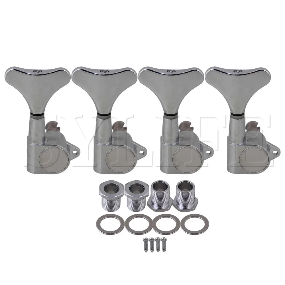 Cabeças para Máquina Afinadores de Baixo e Guitarra 4r para 4 Cromada