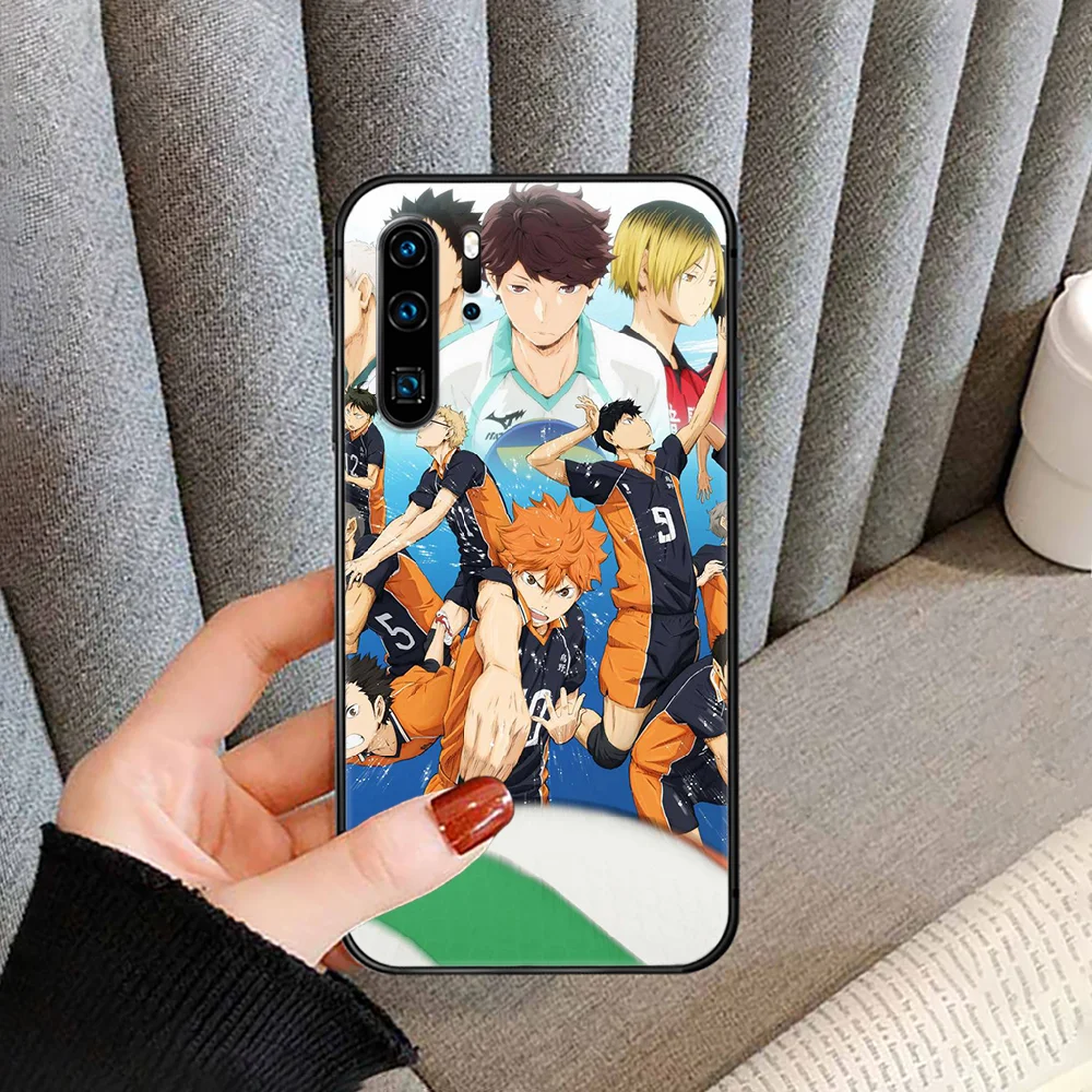 

Haikyuu Anime Haikyu Phone case cover For Huawei P Mate Smart 10 20 30 40 Lite Z 2019 Pro black black Etui trend cell cover