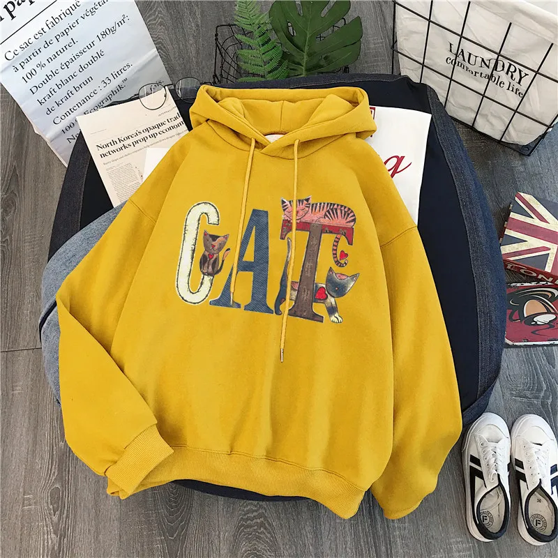 худи для женщин sweetshirts hoodie women autumn&winter hoodies moletom oversize+clothing+women aesthetic sweatshirt  feminino