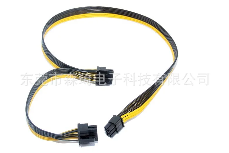 

Computer power cable Graphics card 6PIN to 8pin server power conversion board 6PIN to 6+2P graphics cable 18awg