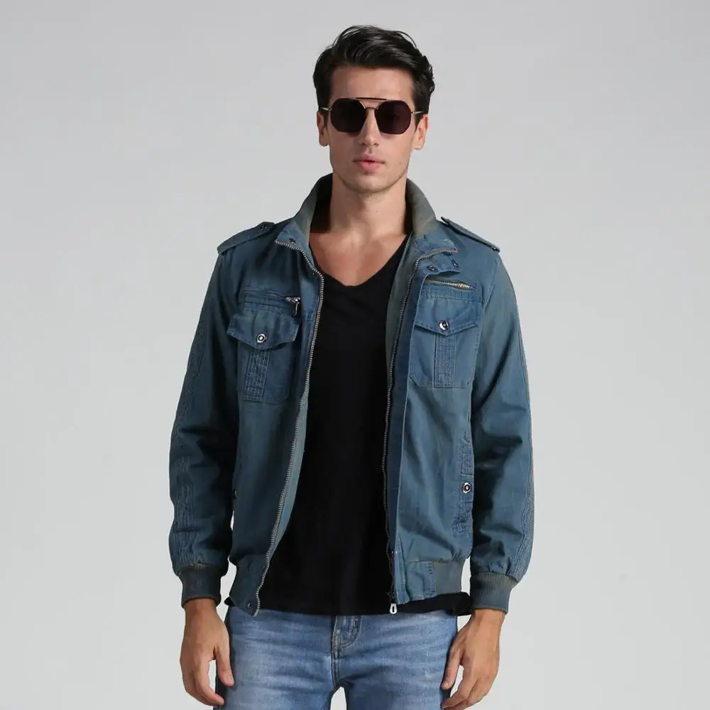 

Tactical Jacket Men Winter Autumn Vintage Demin Jacket Military Motocycle Biker Jacket and Coat Casual Streetwear Jeans Jackets