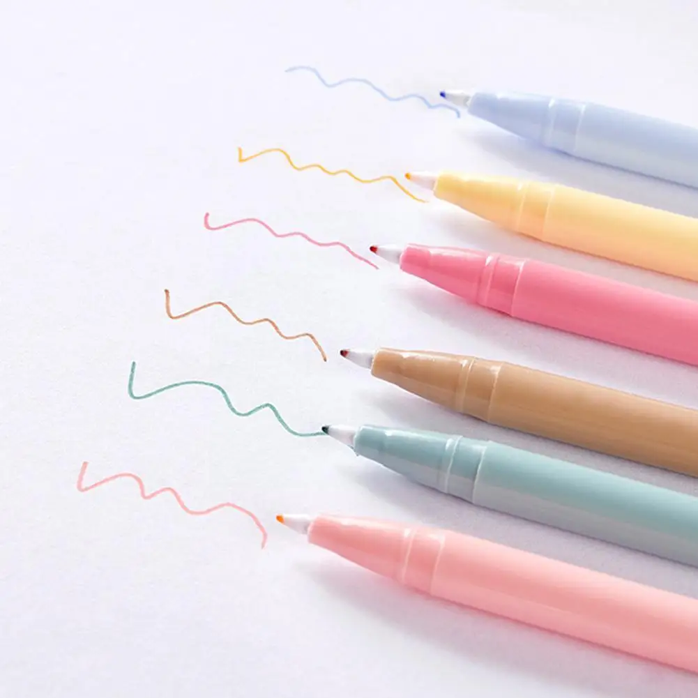 12pcs 3000 Color Gel Pen Watercolor 12-color Fiber Pens Fine Accessories Set Pencil Line Office Supplies Stationery K6j0 | Канцтовары